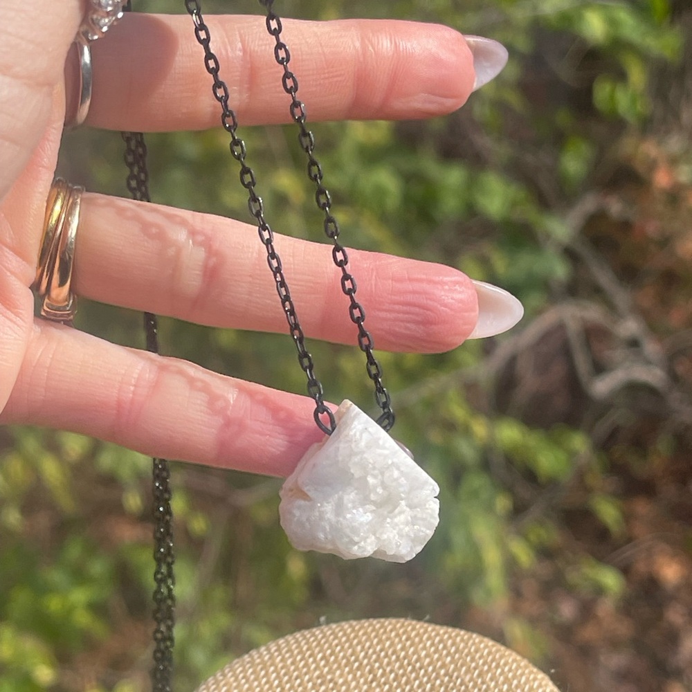 Geode Cluster Statement Necklace - image 2